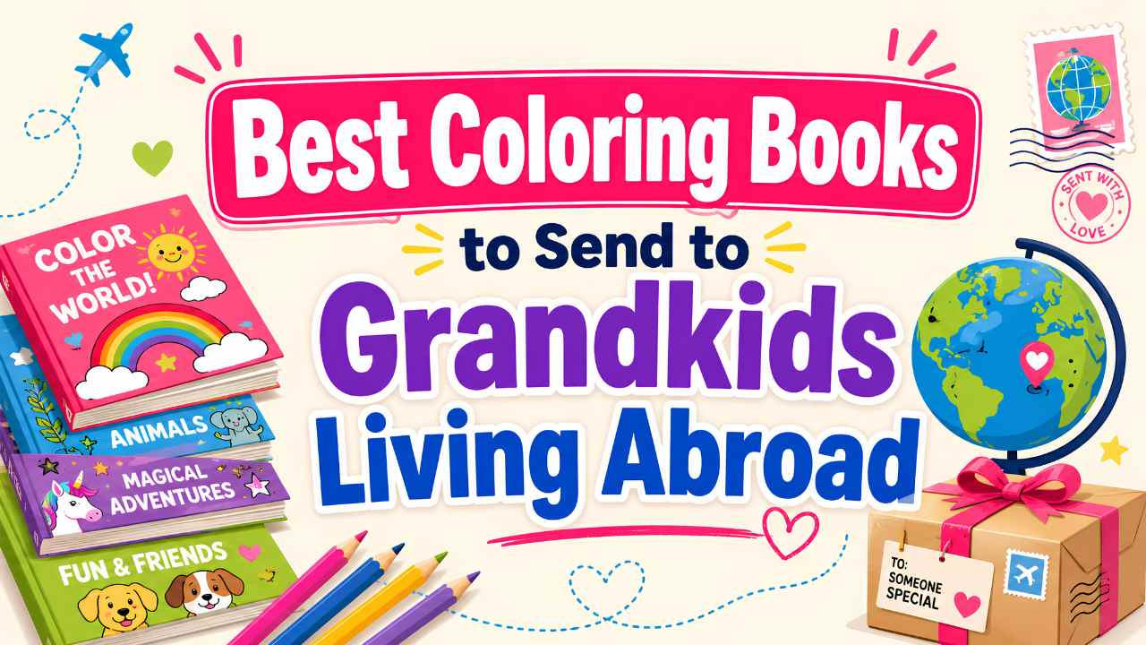 Coloring book gifts grandparents can send to grandkids living abroad