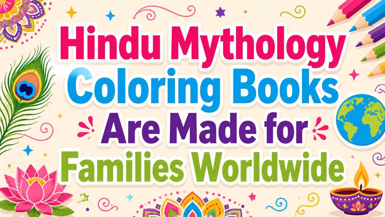 Zippy Colorpop Hindu mythology coloring books made for families worldwide