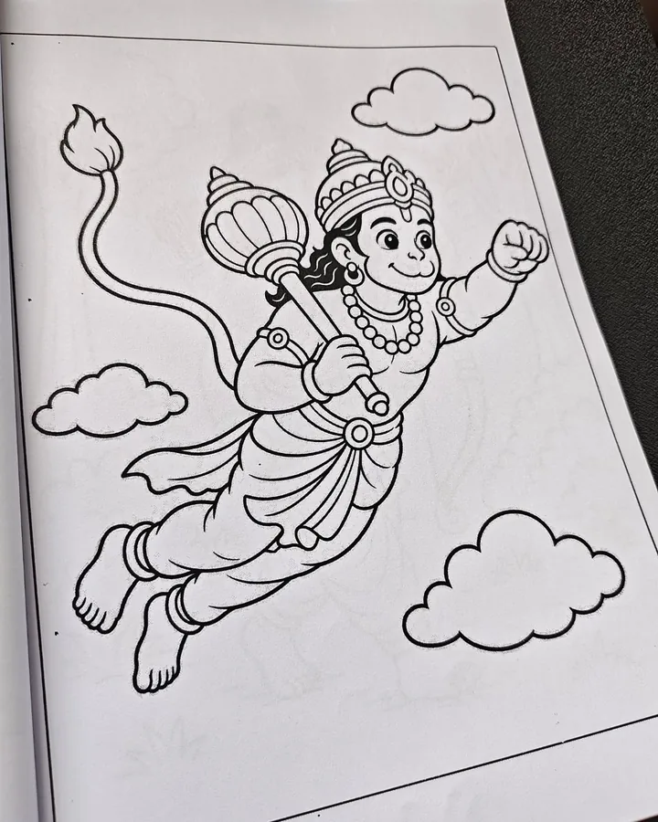 How Does Coloring Reduce Everyday Stress? - Kids Hindu coloring book for screen-free creative time