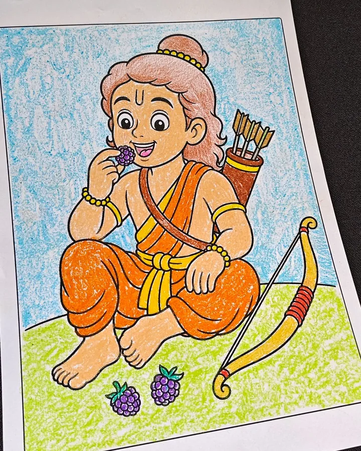 5. Lord Rama Coloring Book for Kids - Lord Rama coloring book artwork for kids