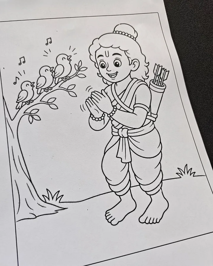 Is the Lord Rama Book a Ramayana Coloring Book? - Ramayana coloring book gift idea for kids
