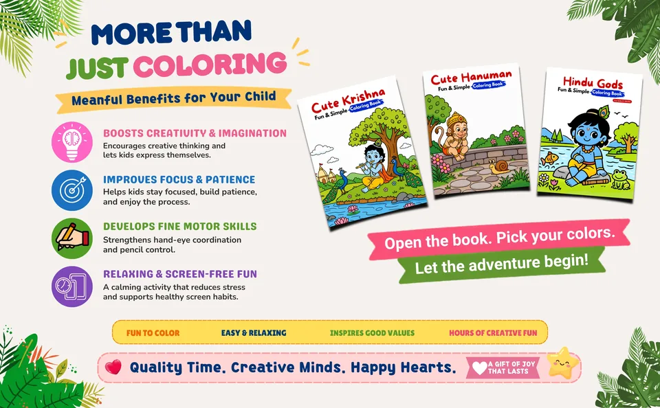 Lord Rama coloring book for screen-free creative fun
