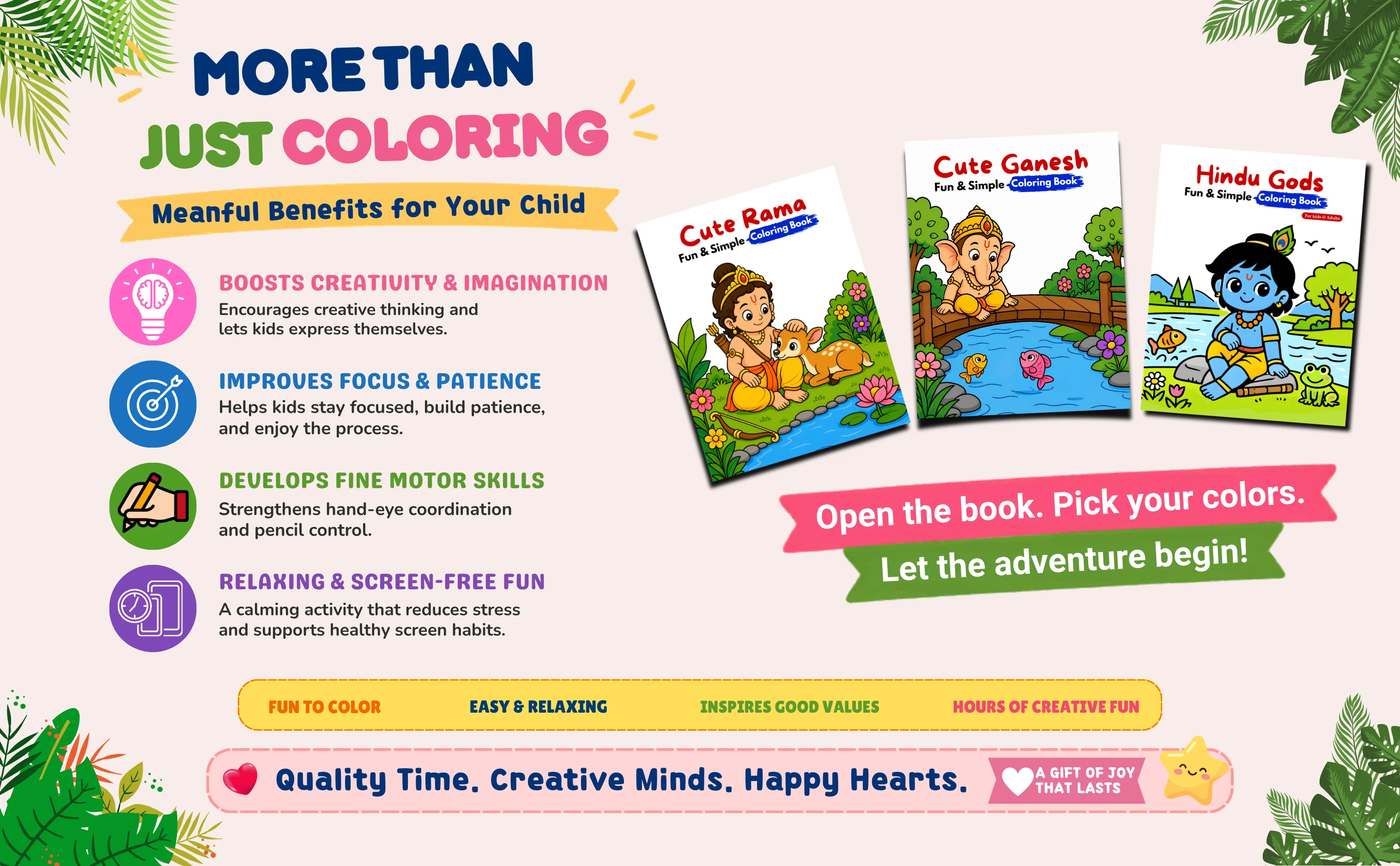 Hanuman coloring book benefits for creativity and screen-free fun